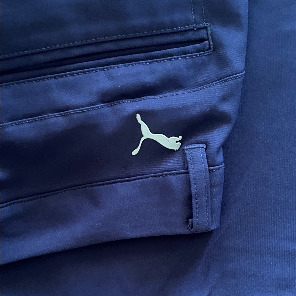 Puma Men's Golf Blue Chinos - Picture 6 of 6